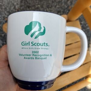 Vintage Girl Scouts Audubon Council Volunteers Recognition Tea Coffee Cup Mug